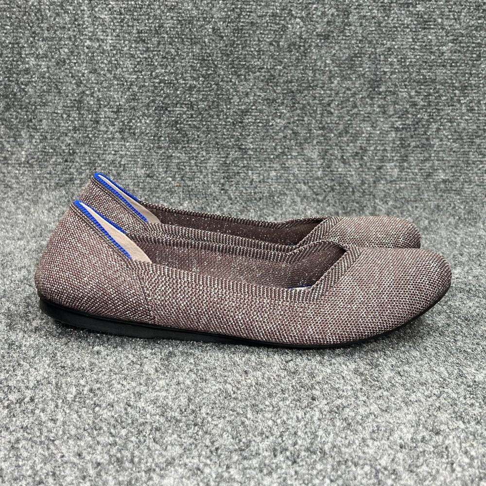 Rothy's The Flat Women's Size 10 Plum Sparkly Slip On Comfort Ballet Flats Shoes